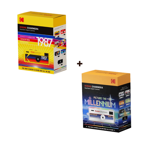 Kodak Charmera Keychain Digital Camera Blind Box Collection Standard + Millenium Collection Pack of 2