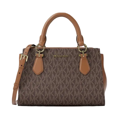 Michael Kors Marilyn Small Signature Logo Messenger Bag Brown