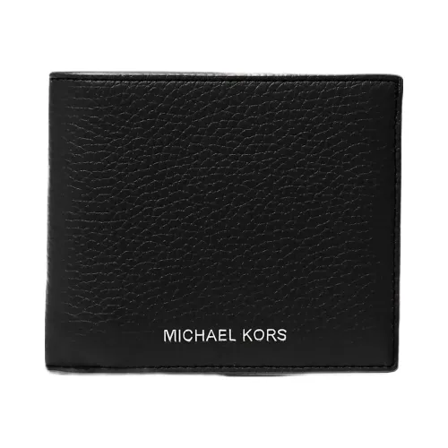 Michael Kors Cooper Pebbled Leather Billfold Wallet Black