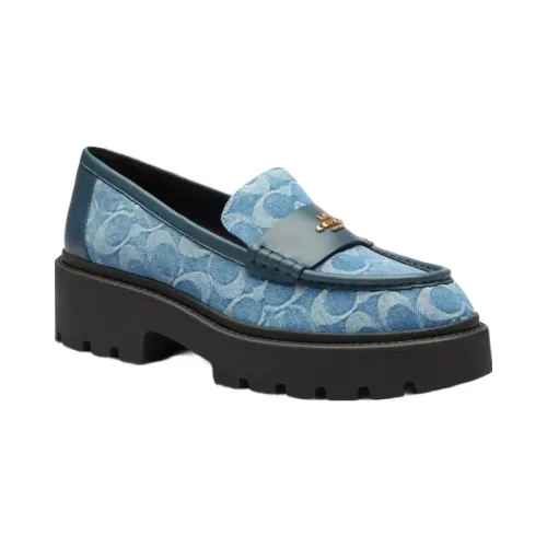 Coach Lucy Lug Sole In Signature Denim in Indigo