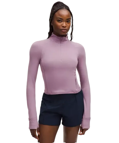 lululemon　希少　クロップドトップス クロップ Nulu ツイストヘム 半袖シャツ | ショートスリーブ