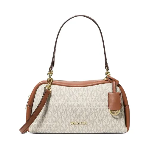 Michael Kors Cecily Small Signature Logo Shoulder Bag Vanilla