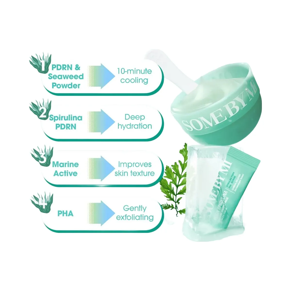 SOME BY MI PDRN Spirulina Soothing Sherbet Mask