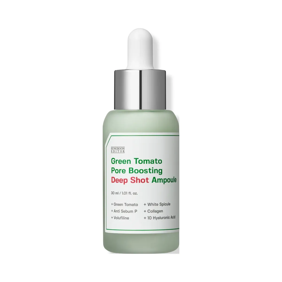 SUNGBOON EDITOR Green Tomato Pore Boosting Deep Shot Ampoule