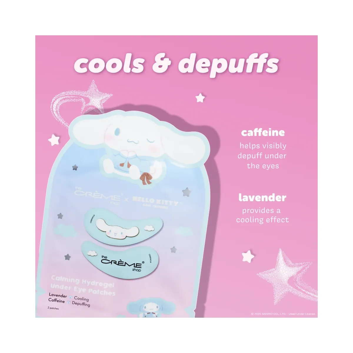 The Crème Shop Cinnamoroll Under Eye Patches