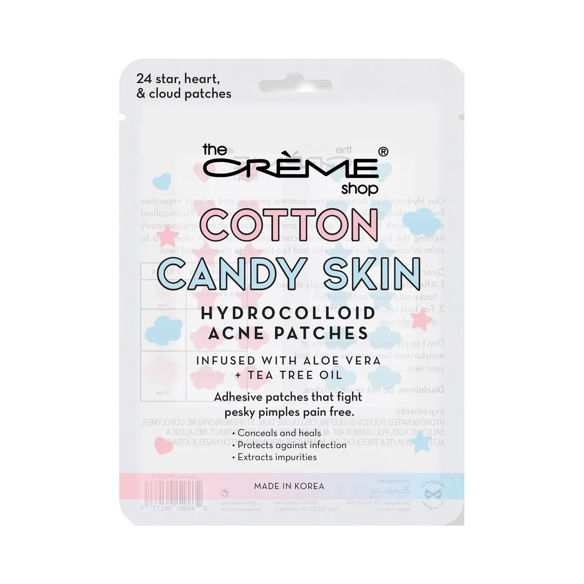 The Crème Shop Cotton Candy Skin Hydrocolloid Acne Patches