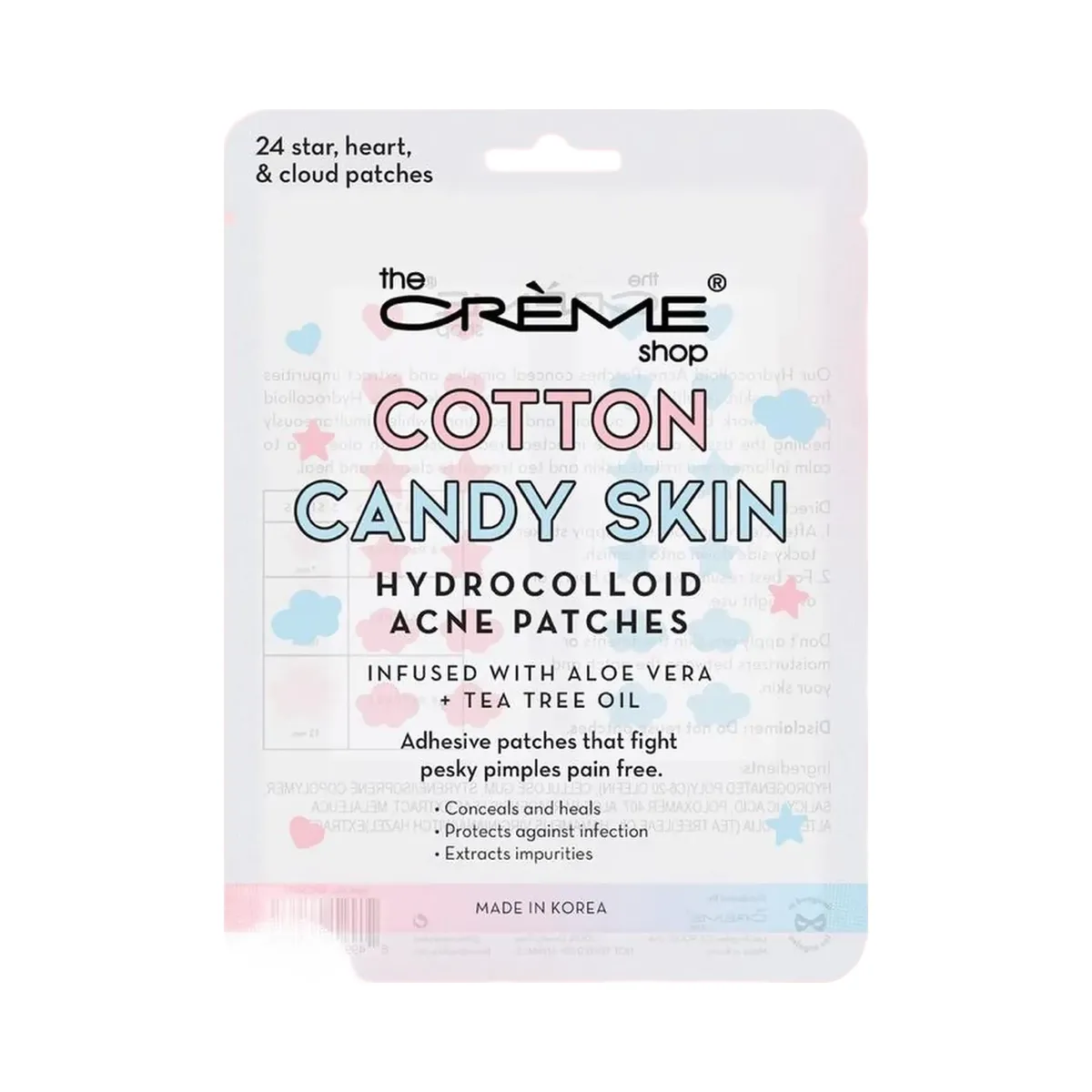 The Crème Shop Cotton Candy Skin Hydrocolloid Acne Patches
