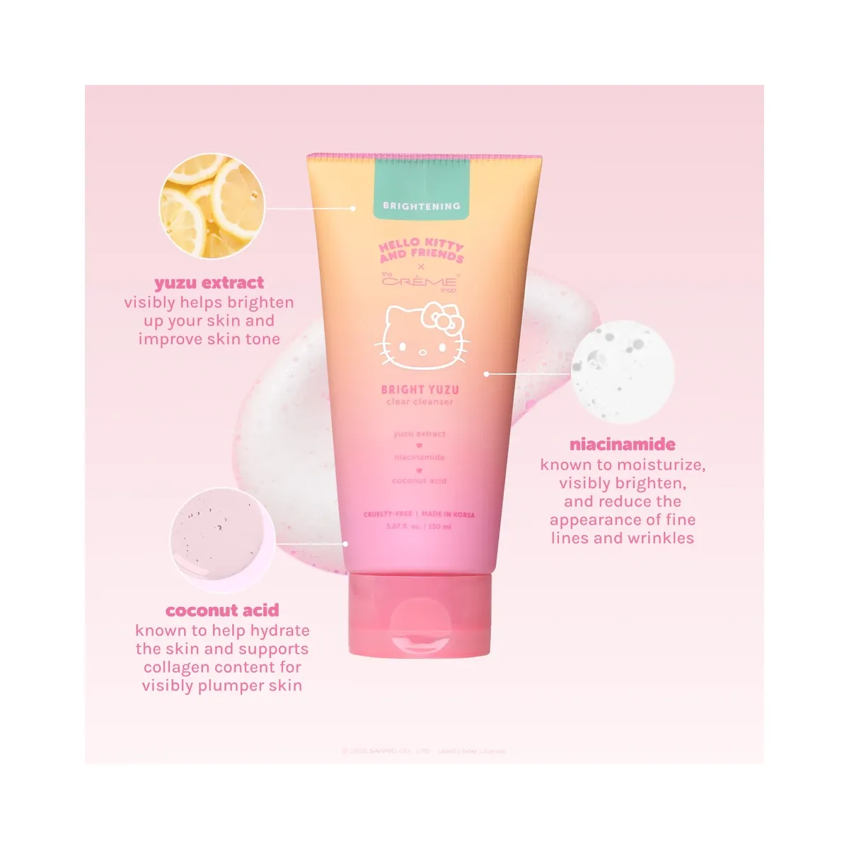 The Crème Shop Hello Kitty and Friends Bright Yuzu Clear Cleanser