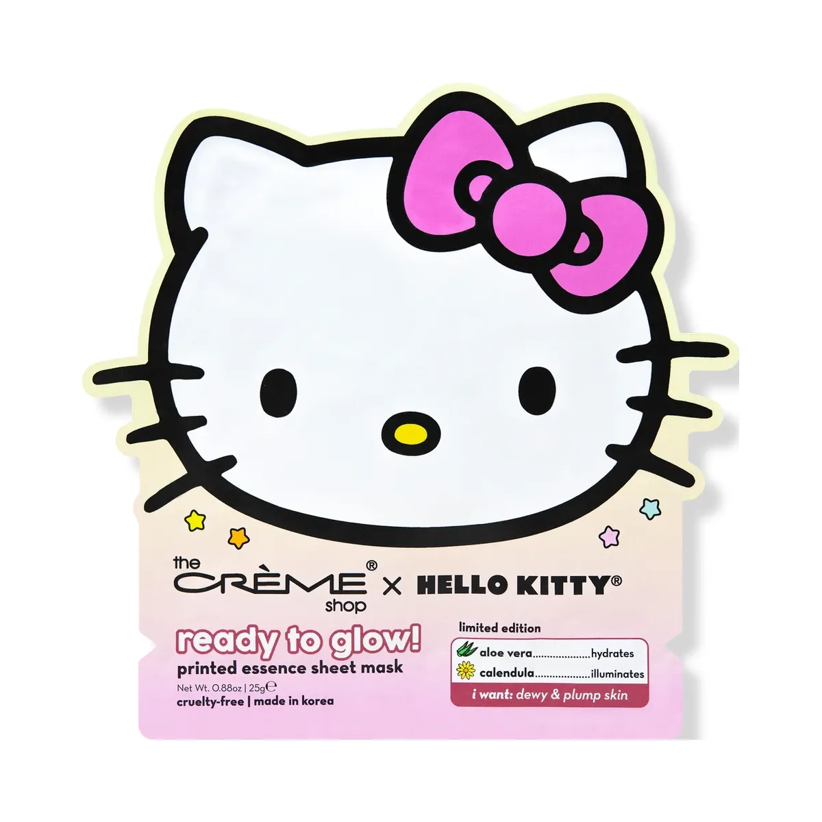 The Crème Shop Hello Kitty Ready to Glow! Printed Essence Sheet Mask