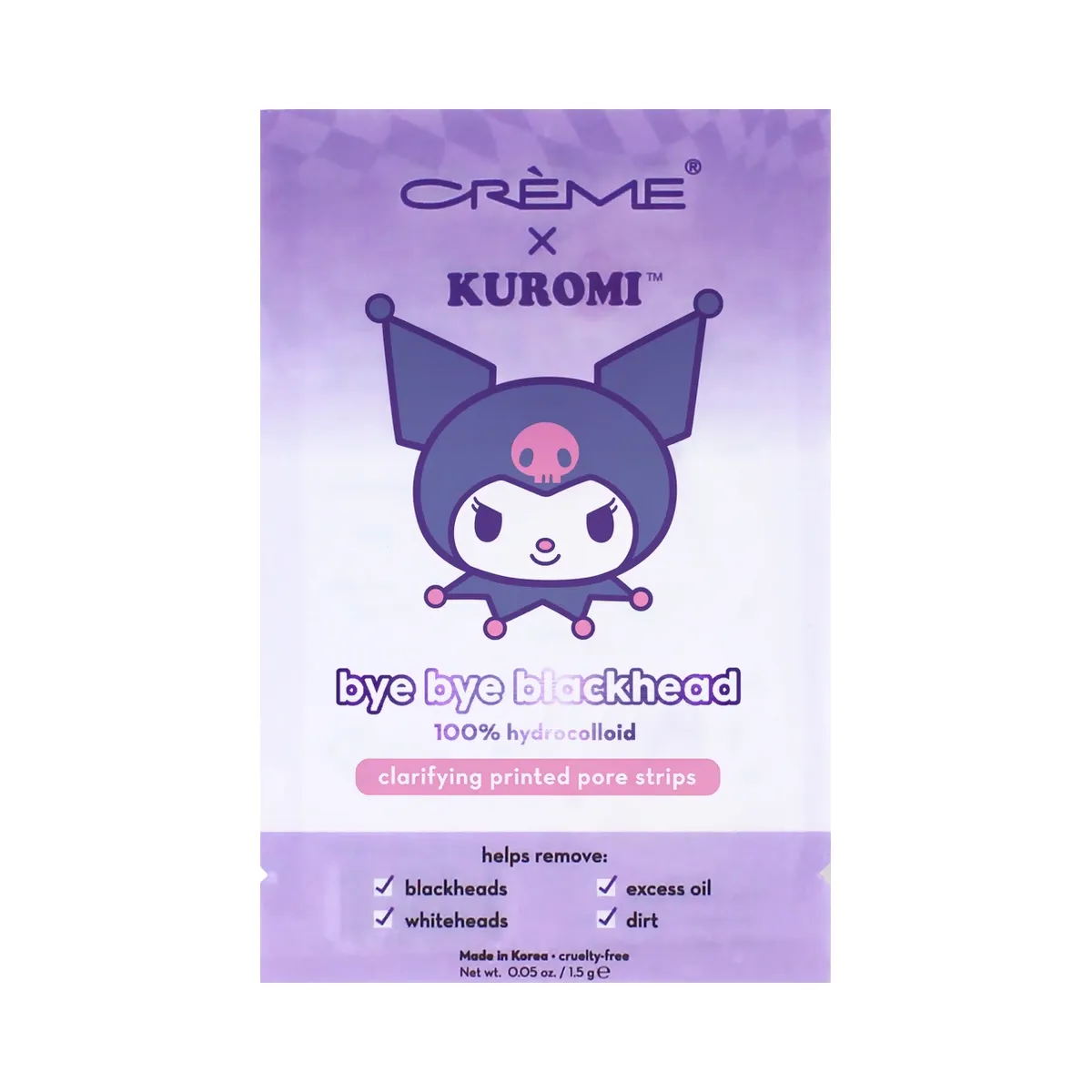 The Crème Shop Kuromi Bye Bye Blackheads Printed Pore Strips