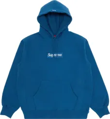 トップス Supreme BoxLogo Hooded Sweatshirt Blue L Supreme Box Logo Hooded Blue
