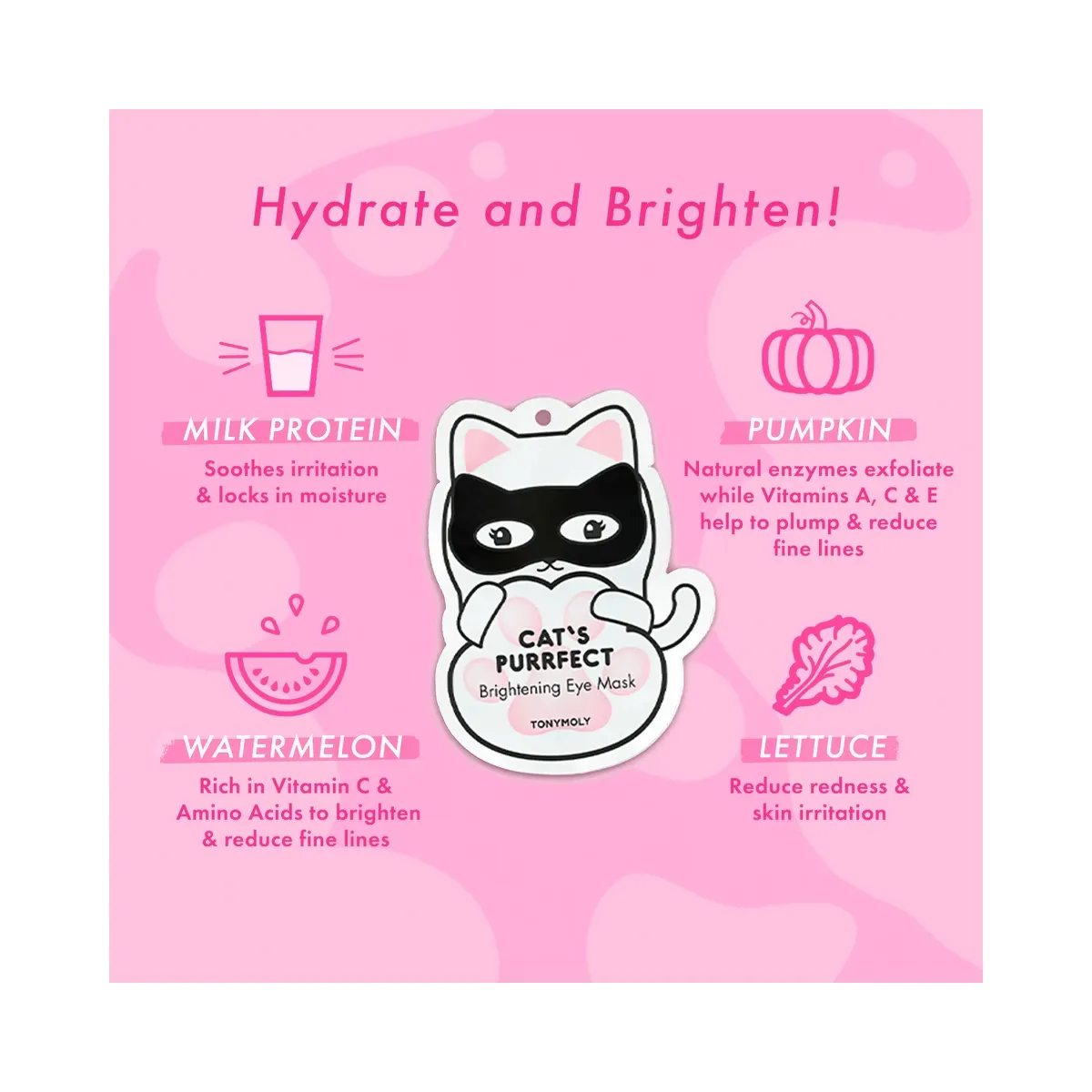 TONYMOLY Cat's Purrfect Brightening Eye Mask