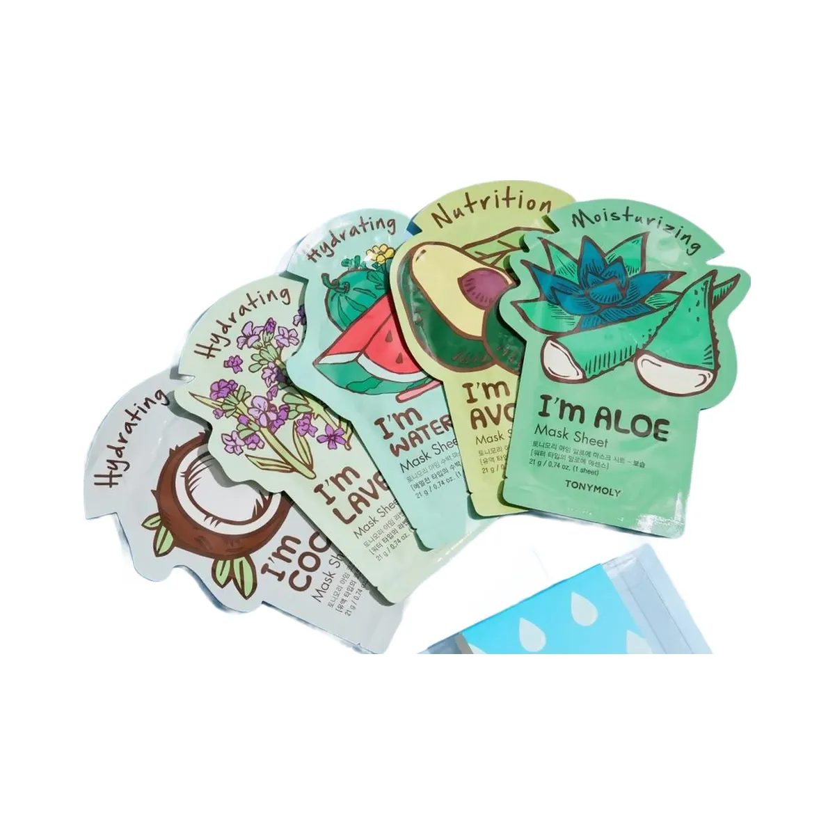 TONYMOLY Deep Hydration 5 Pack Sheet Mask Set