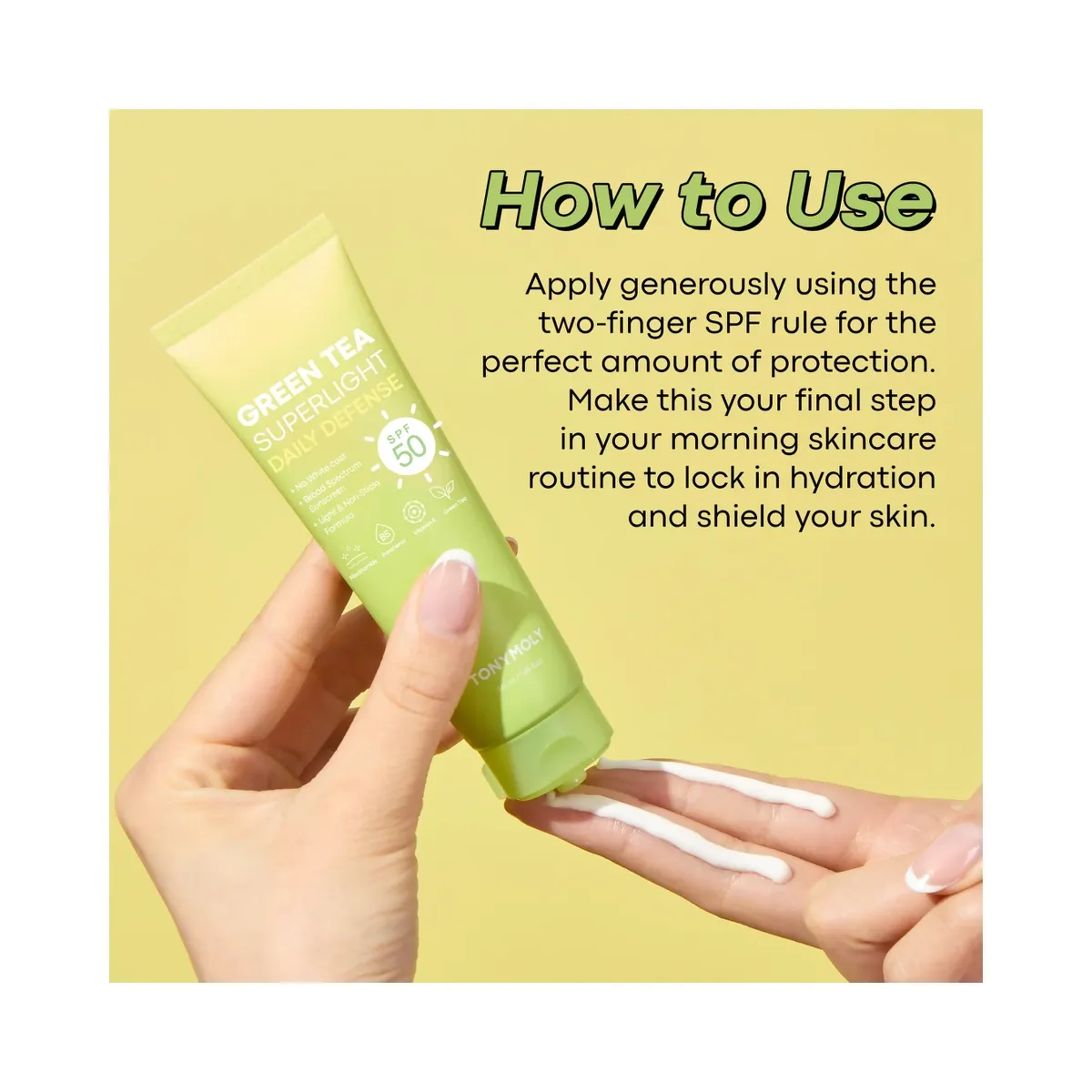 TONYMOLY Green Tea Superlight Daily Defense Sun Screen SPF 50