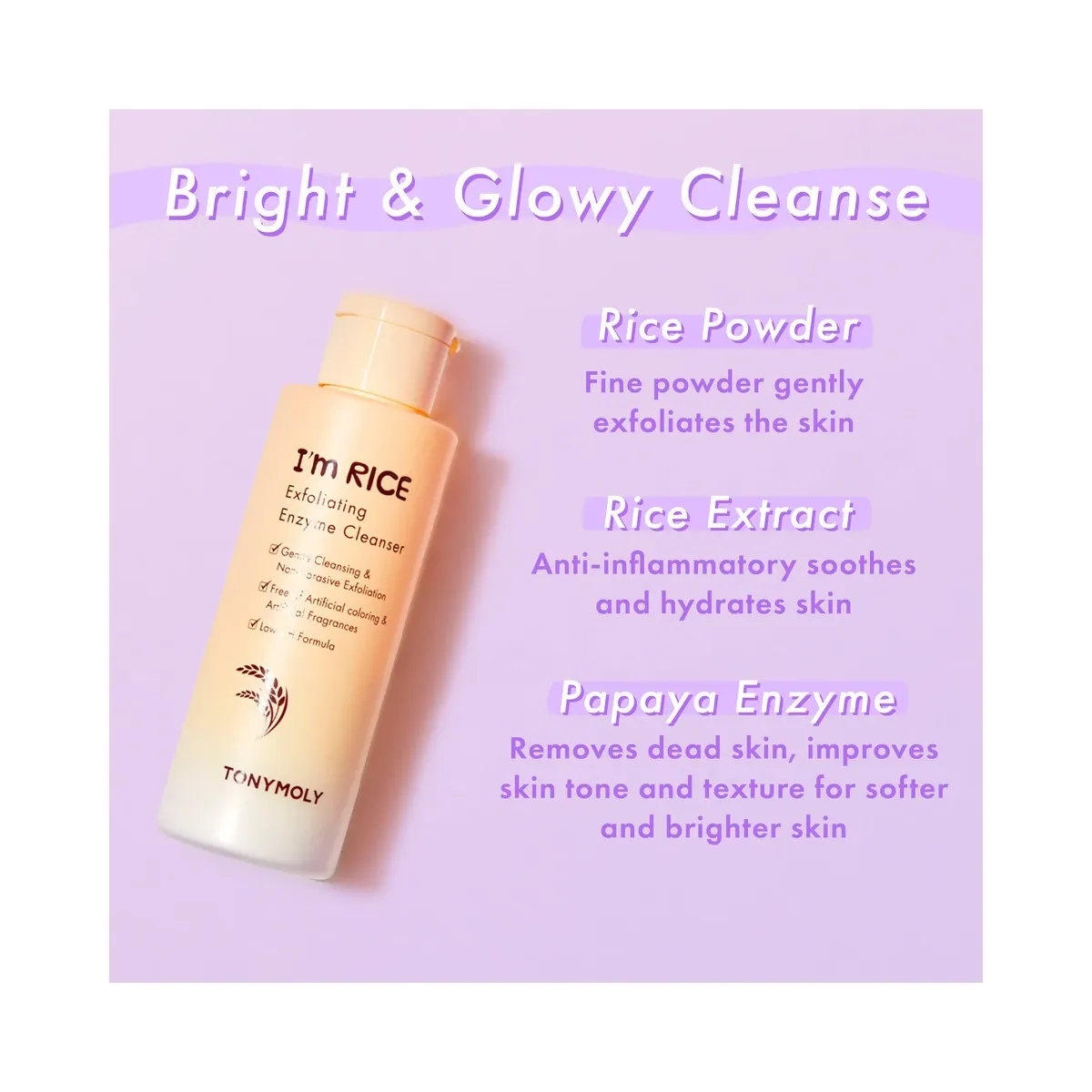 TONYMOLY I'm Rice Active Enzyme Exfoliating Cleanser