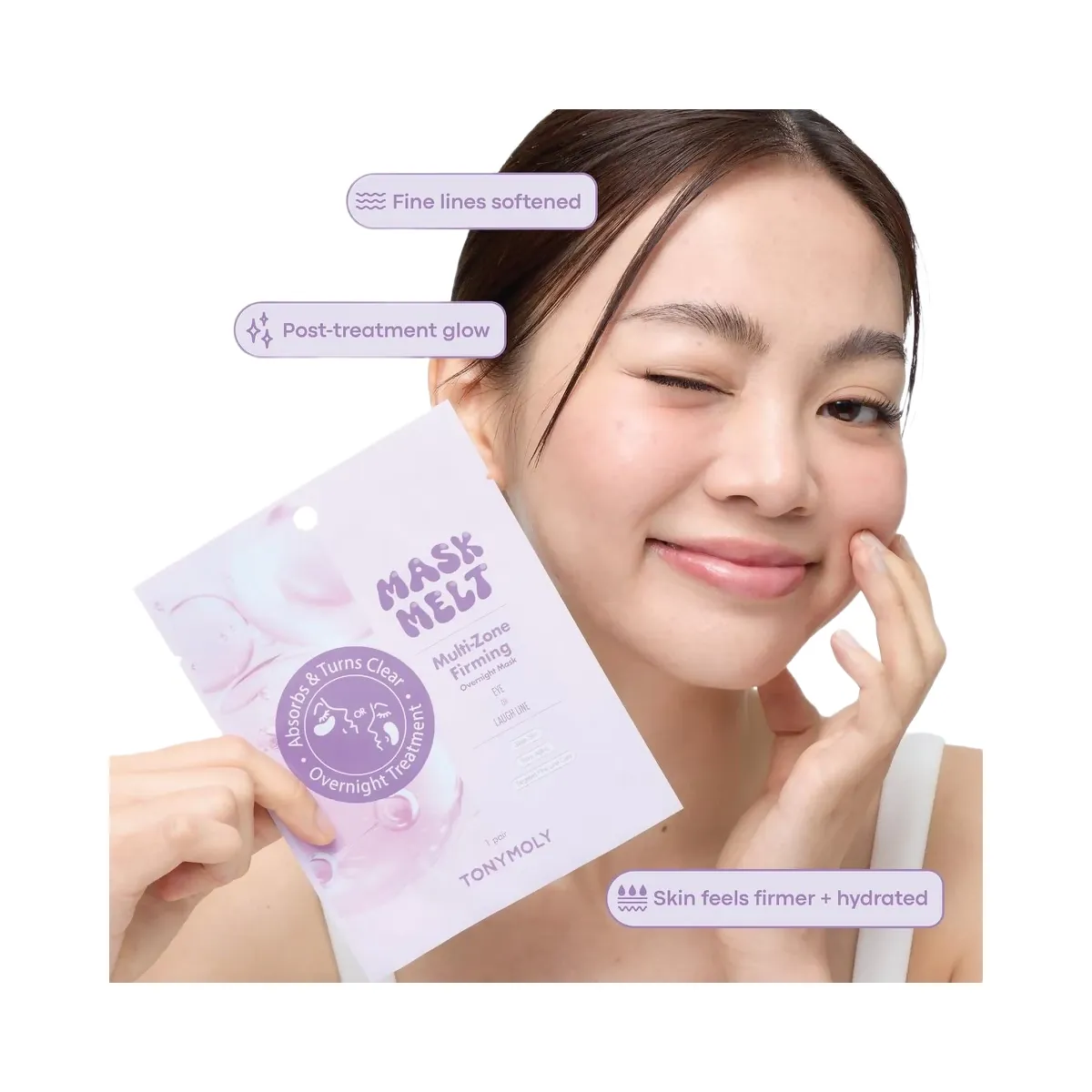TONYMOLY Mask Melt Multi-Zone Eye + Laugh Line Mask