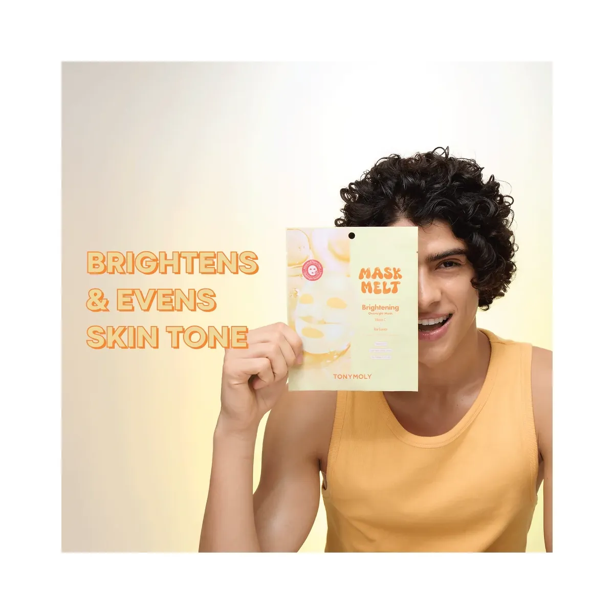 TONYMOLY Mask Melt Vitamin C + Rice Overnight Hydrogel Mask