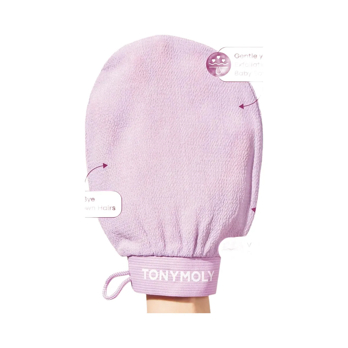 TONYMOLY Plum Bum Korean Body Exfoliating Glove