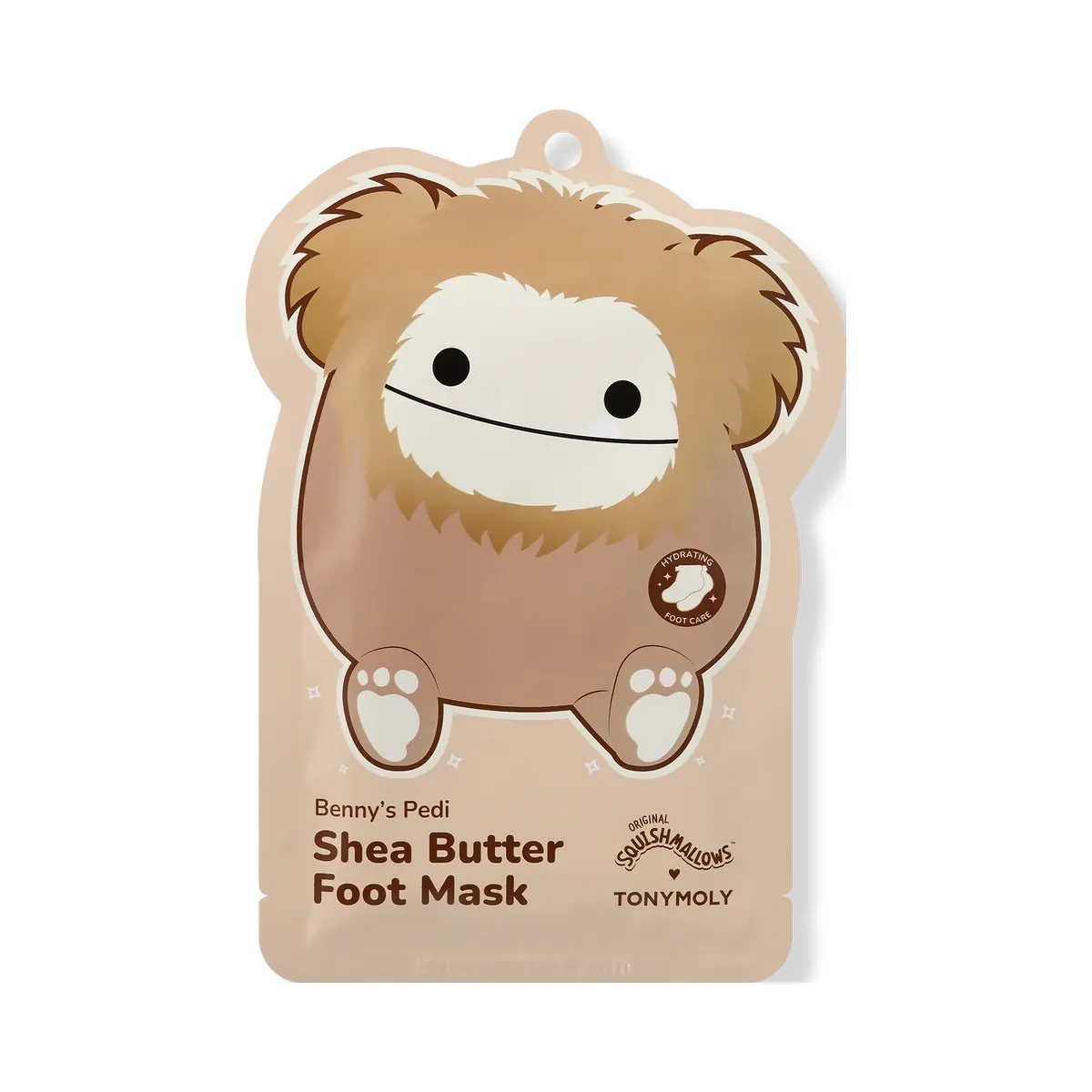 TONYMOLY Squishmallows Benny's Pedi Hydrating Shea Butter Foot Mask