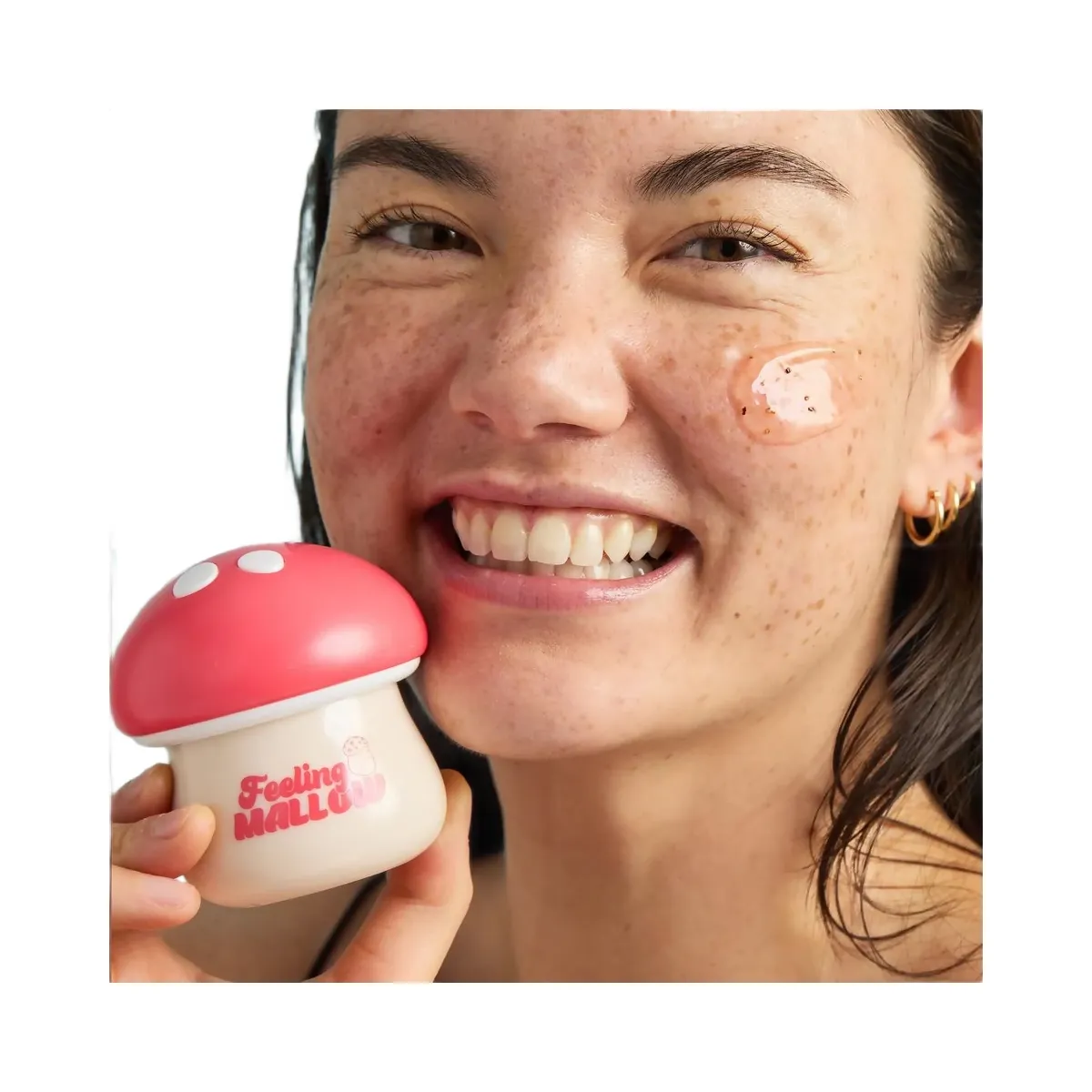 TONYMOLY Squishmallows Malcolms Mallow Exfoliating Strawberry Sugar Scrub