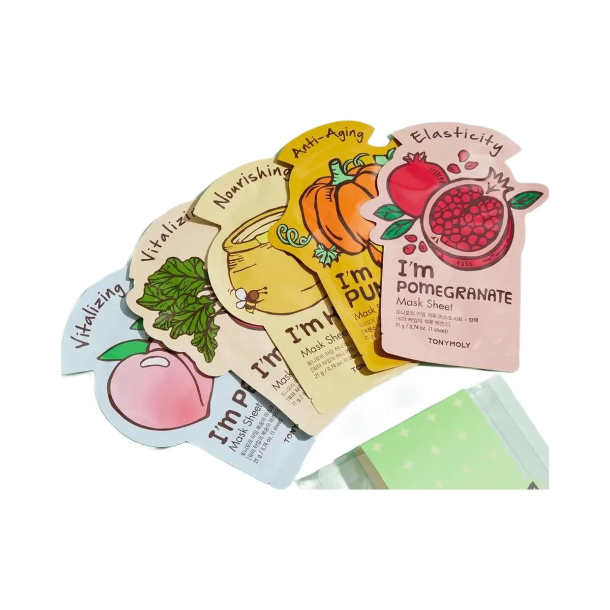 TONYMOLY Youth Boosting 5 Pack Sheet Mask Set